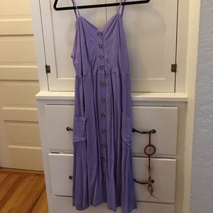 Good Luck Gem lavender midi dress